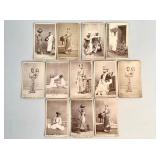 13 antique Anglo-Indian photographic