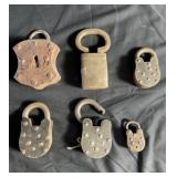 Group of antique locks weight: 4.8 lbs PB LT