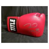 Floyd Mayweather autographed Title red boxing