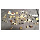 Group of cufflinks, pins, etc.