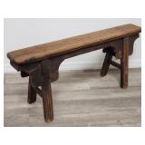 Antique hand made narrow bench