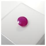 1.95ct round ruby 8mm
