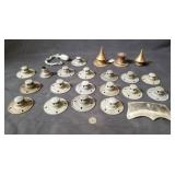 Group of WWI German pickelhaube spike bases