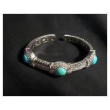 Sterling silver Judith Ripka bangle bracelet