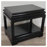 Polo Ralph Lauren black lacquered nightstand