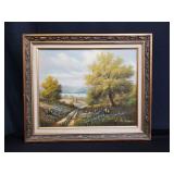 Signed oil painting on canvas