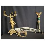 Box of spelter and iron pieces