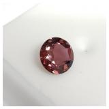 1.85ct rubellite tourmaline gemstone 8mm round