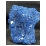 Blue quartz geode