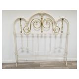 Metal and brass painted headboard