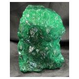 Green quartz geode