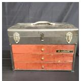 Vintage metal tool box