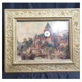 Vintage pendulum table music clock