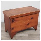 Vintage pine storage chest