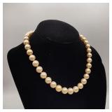 14k gold diamond, sapphire & pearl necklace