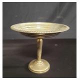 Sterling silver weighted compote