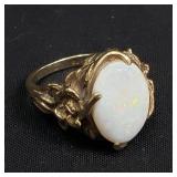10k gold opal ring