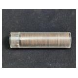 Roll of antique 1913 Lincoln Wheat Cent coins. In