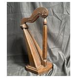 Vintage Celtic table harp