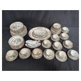 Group of "Indian Tree" Solian Ware Simpsons