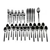 Vintage 37pc (Japan) stainless bamboo flatware