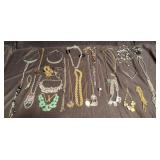 Group of costume jewelry