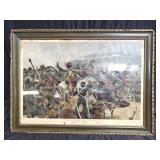 Lithograph "Relief of the Light Brigade"
