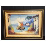 Signed framed oil on canvas