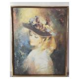 Vintage Edward Runci canvas print 29" x 23"