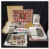 Box of miscellaneous military memorabilia