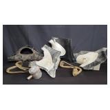 Box of vintage BMW motorcycle parts