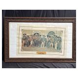 Vintage framed 1978 Histograph advertisement for