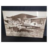 Framed World War I German reproduction print