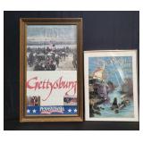 Pair of framed prints