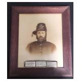 Framed vintage lithograph of John Sutherland