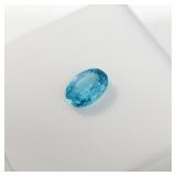 1.20ct teal apatite gemstone oval 8x6mm