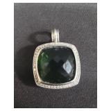 David Turman diamond sterling silver pendant w/