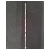 14 kt gold and diamond bracelet