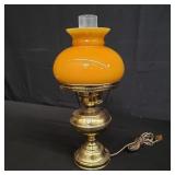 Vintage electric hurricane lamp