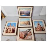 Custom framed photos of Utah rocks & river
