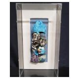 Framed handmade ceramic Judaica figures