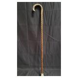 Sterling silver & exotic wood walking cane
