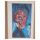 Ernst Ludwig  Kirchner  woodcut  print