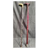 Pair of walking canes