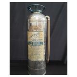 Vintage water stream fire extinguisher