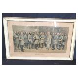 Vintage Lee and his generals framed print