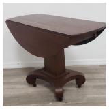 Vintage drop leaf table on casters