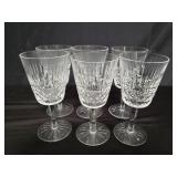 Set of 6 Waterford crystal glasses