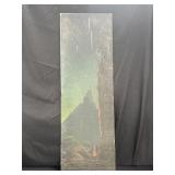 Vintage oil on canvas of Mexico