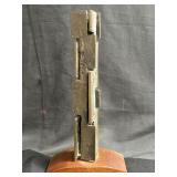 Bronze brutalist sculpture